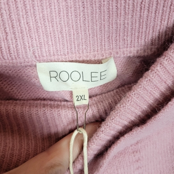 Roolee Pink Knit Belted Mini Skirt NWT - Picture 7 of 9